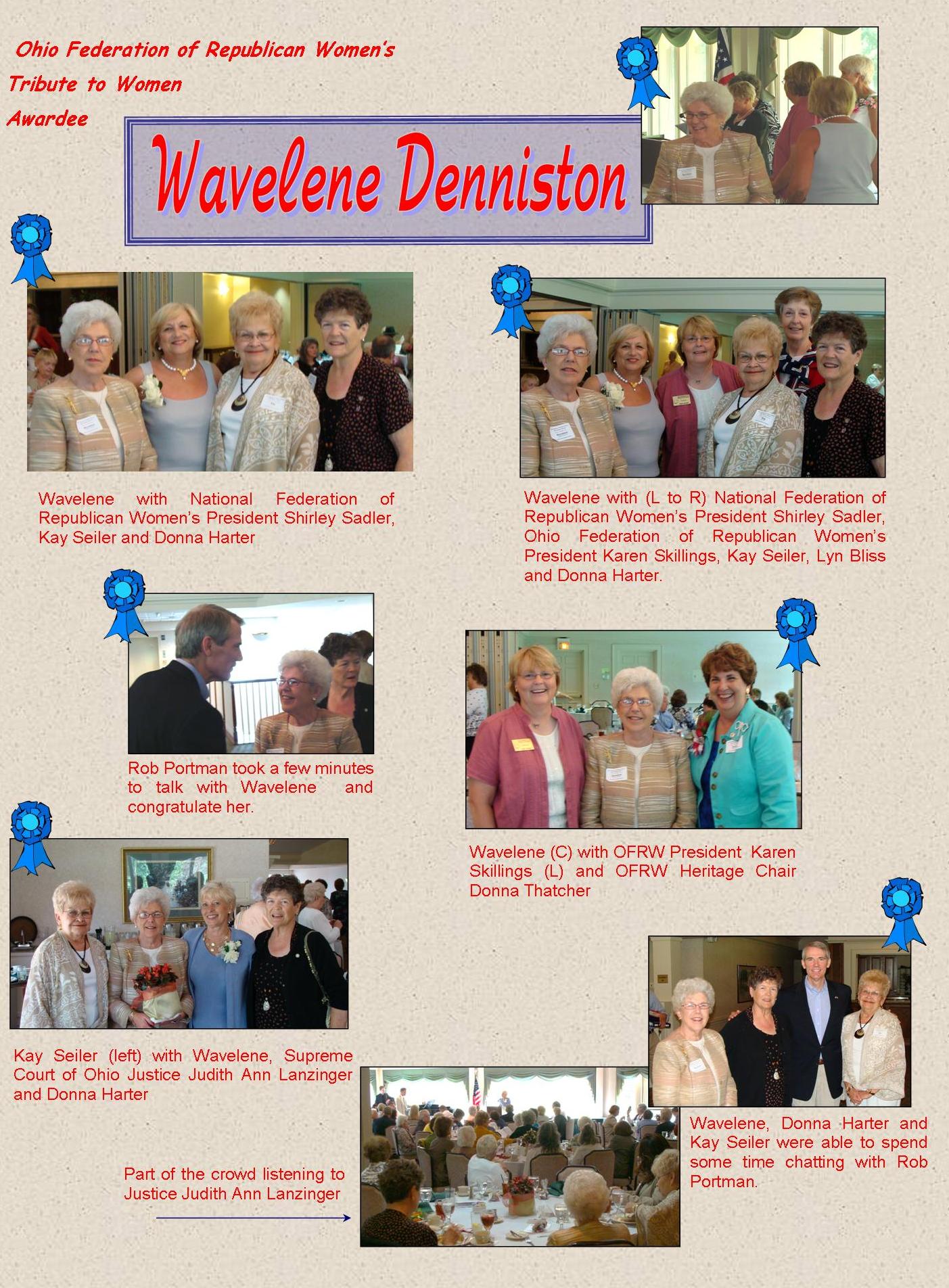 Wavelene Denniston - OFRW Tribute to Women Awardee